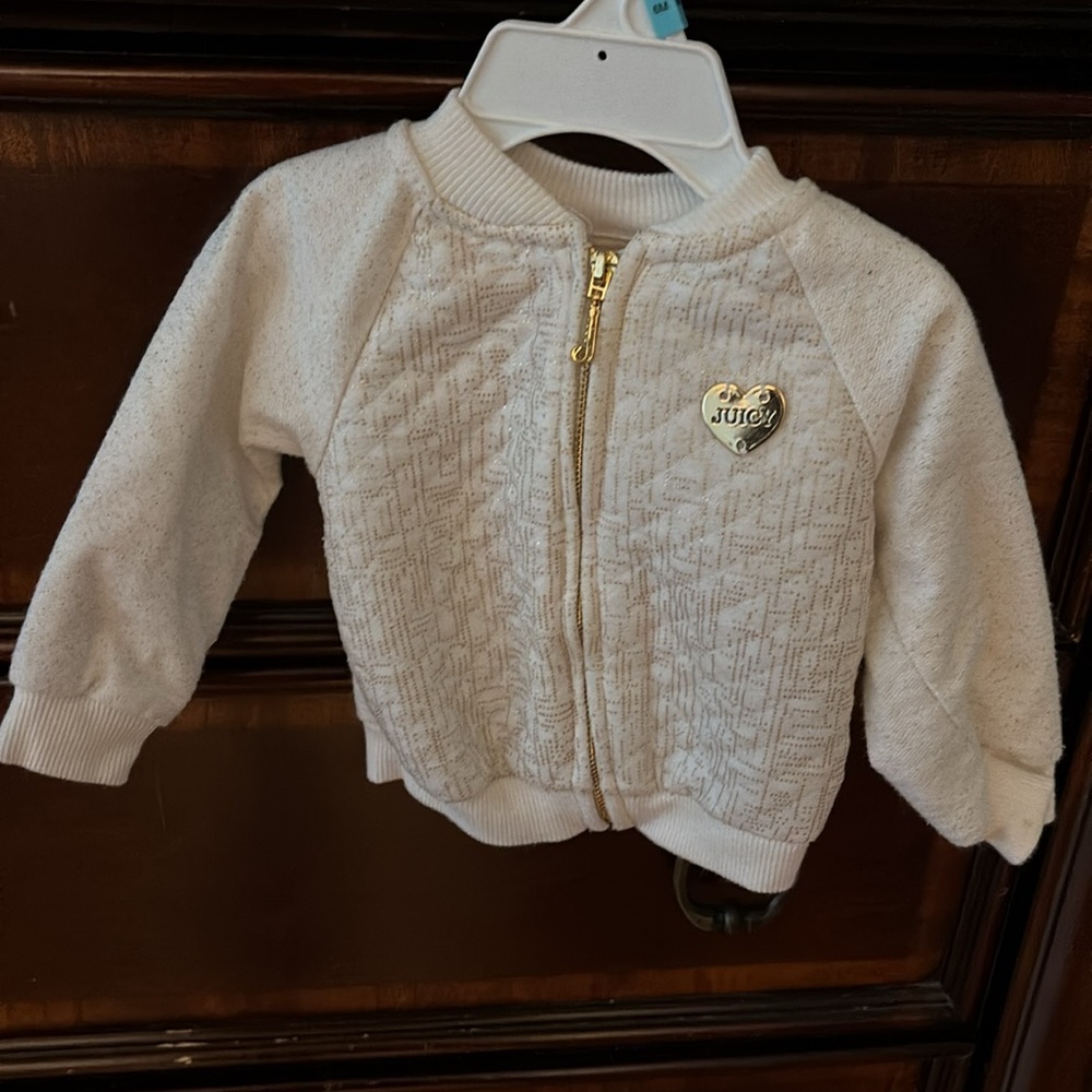 Juicy baby Cream Bomber Jacket